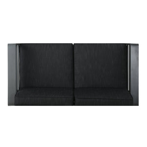 English Elm Christopher Knight Home® - CAPE Coastal Aluminum Outdoor 4-Piece Chat Set with Tempered Glass Table, Ergonomic Comfort and Space-Saving Style Gray CAPECORAL4PCSG