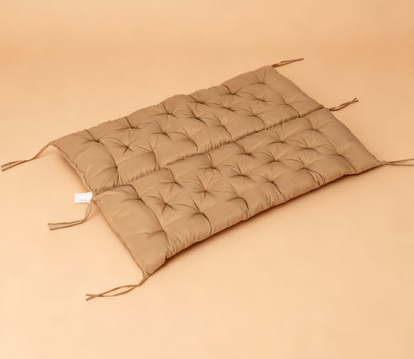 English Elm Patio Bench Cushion Tufted Overstuffed Polyester Fill for Swing Sofa Pergola Seating T3971P418271