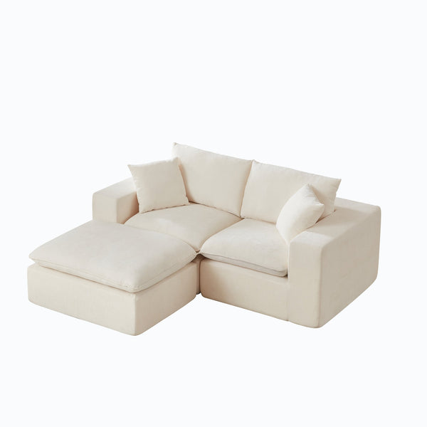 English Elm Modern Chenille Cloud Sofa - Versatile Comfort For Stylish Living Rooms, Apartments & Offices W3396S00044