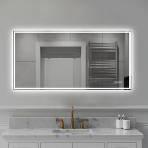 English Elm 48 in Led Vanity Wall Mirror Dimmable Anti-fog Copper-free Glass Spa Bath W2709P433629