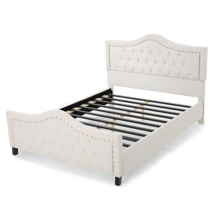 Christopher Knight Home® - Noble House - Virgil Fully Upholstered Queen Sized Bed-Combo