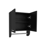 English Elm Medicine Cabinet Riley, Bathroom, Black