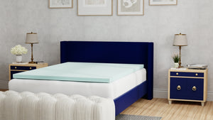 English Elm Omne Sleep Plush Memory Foam Topper Twin Size Pressure Relief Cooling Layer B04777708