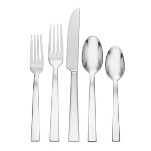 Lenox Oneida Aero 5 Piece Fine Flatware Place Setting, Service for 1 Metallic, STAINLESS METAL T634005A