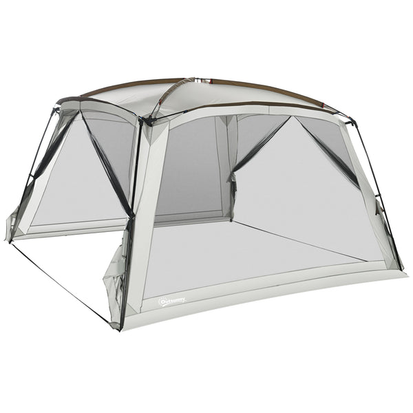 English Elm Outsunny Mesh Screen House Tent Uv50 Canopy Shelter for Camping Patio Gatherings W2225P200597