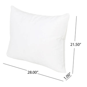 English Elm Christopher Knight Home® - ANTIBES Plush Outdoor Club Chair Cushions Set - Ergonomic Back & Seat Support, Water-Resistant Fabric White N775P270382W