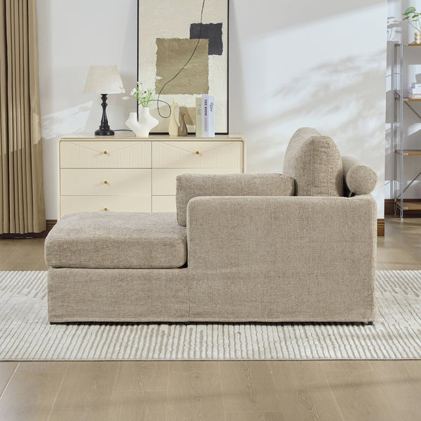 English Elm 31.69" Chenille Modular Sofa Bed with Pocketed Springs and Sleek Metal Legs for Studios W3189P438358