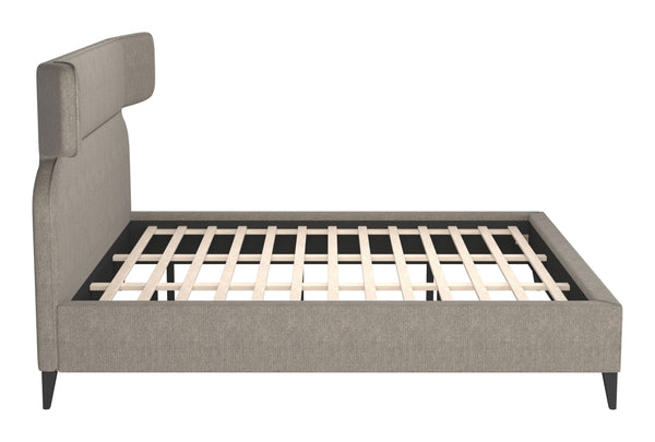 Zuo Modern Dusa Queen Bed In Elegant Green Fabric – Modern Design For A Chic And Sophisticated Bedroom Retreat Brown 100% Polyester,Rubberwood,Mdf,Plywood,Acrylic 110714-zuo-modern