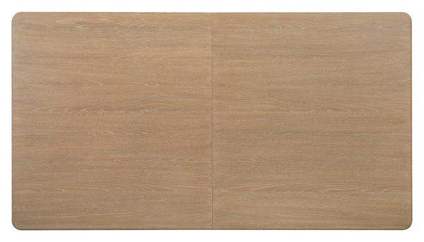 Hooker Furniture Banyon Desert Oak Rectangle Dining Table With Double Pedestals, 2X20" Leaves, Solid White Oak Finish 6081-75200-82