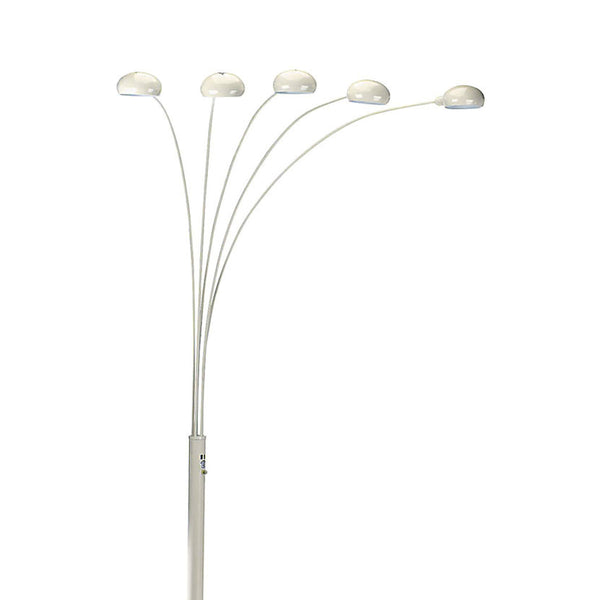 English Elm 84" Metal Floor Lamp with Five Adjustable Arch Arms, Dimmer Switch, Modern Living Room Accent Lighting White B072116145