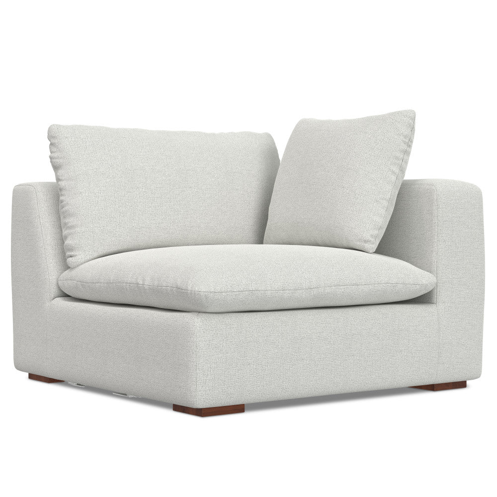 English Elm Jasmine Right Arm Sofa Module - Stylish Cloud Grey Performance Fabric, Custom Configurations & Comfort B136P199225