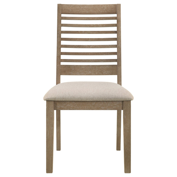 English Elm Umbarger Rubberwood 5 Piece Dining Set Wire Brushed Finish Ladderback Chairs Farmhouse B062S01662