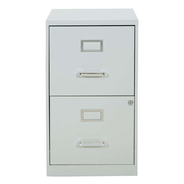 OSP Home Furnishings Metal File Cabinet Grey