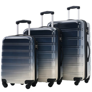 English Elm Hardshell Polycarbonate 3 Piece Luggage Set Spinner Wheels Tsa Lock Expandable Travel Black Multi N732P184448B