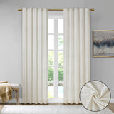 510 Design Colt Modern/Contemporary Room Darkening Metallic Printed Poly Velvet Rod Pocket/Back Tab Window Panel Pair 5DS40-0286 White/Gold