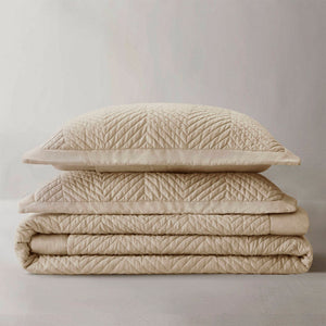 English Elm Full/queen Cotton Sateen Quilt Set Breathable Neutral Gray Bedroom Layering Essential B035P496598