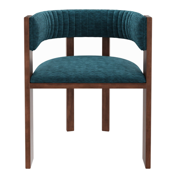 English Elm Unique Bentwood Sculptural Dining Chair Set with Cushioned Seat for Kitchen Use T3609P482845