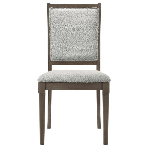 English Elm Perkins Rectangular Dining Set with Embossed Detail and Upholstered Chairs for Four B062S01621