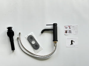 English Elm Single Handle Bathroom Faucet - Matte Black Stainless Steel Lavatory Faucet For Modern Spaces P2 T3177P388139-GIGA