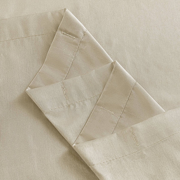 JLA Home Madison Park - Tufted Laurel Semi-Sheer Shower Curtain with Textured Tufting, Lightweight Polyester, Machine Washable Ivory MP70-439