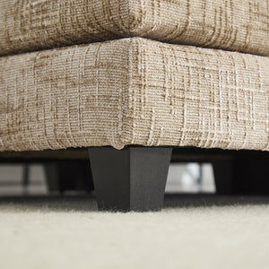 English Elm United Cozy Two-Seat Chenille Sofa With Detachable Armrests, Footstools, And Side Pockets For Storage W1568S00138-GIGA