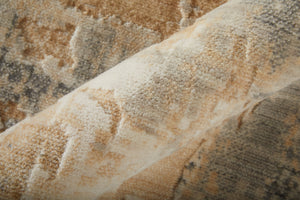 Feizy Rugs Jaxson Abstract High-low Pile Wool/Nylon Rug - Contemporary Hand-carved Design For Elegant Spaces Gray,Tan,Ivory Wool,Nylon Jxn39pwfgrymlth00