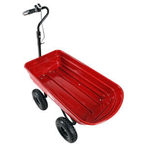 English Elm Four-wheeled Electric Garden Cart 24v Brushless Motor with Tipping Bucket and Pneumatic Tires N727P171071R