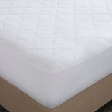 Sleep Philosophy All Natural Casual Cotton Percale Quilted Mattress Pad BASI16-0594 White