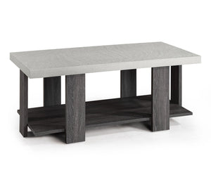 English Elm Gray 3-Piece Cocktail Set – Modern Wooden Coffee Table & 2 End Tables, Sleek Living Room Trio B011P244318