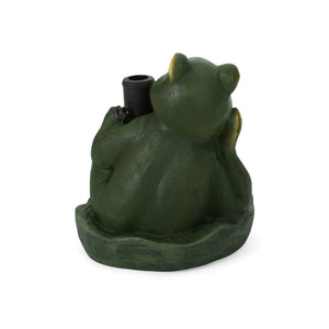 English Elm Christopher Knight Home® - FROG Concrete Umbrella Base in Green – Heavy 17.5" Stable Patio Stand, Weather-Resistant Outdoor Decor 67765.00GRN