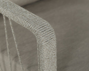 Sunpan Catania Armchair - Stylish Outdoor Seating with Eco-Friendly Materials and Weather-Resistant Design Grey / Palazzo Taupe