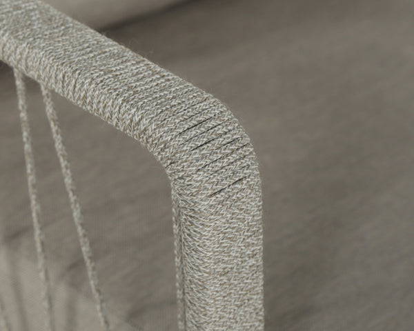 Sunpan Catania Armchair - Stylish Outdoor Seating with Eco-Friendly Materials and Weather-Resistant Design Grey / Palazzo Taupe