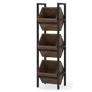 English Elm Stable Freestanding Wine Rack 36 Bottle Metal Wood Industrial Bar Storage T3971P449827