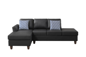 English Elm Hidden Compartment Modular Sectional with Pull Out Drawer and Coordinated Accent Pillows B2730S00065