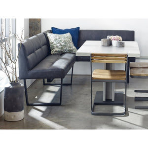 English Elm Hanlon Upholstered Corner Bench High Density Foam Seating for Modern Dining Nooks B2769S00012