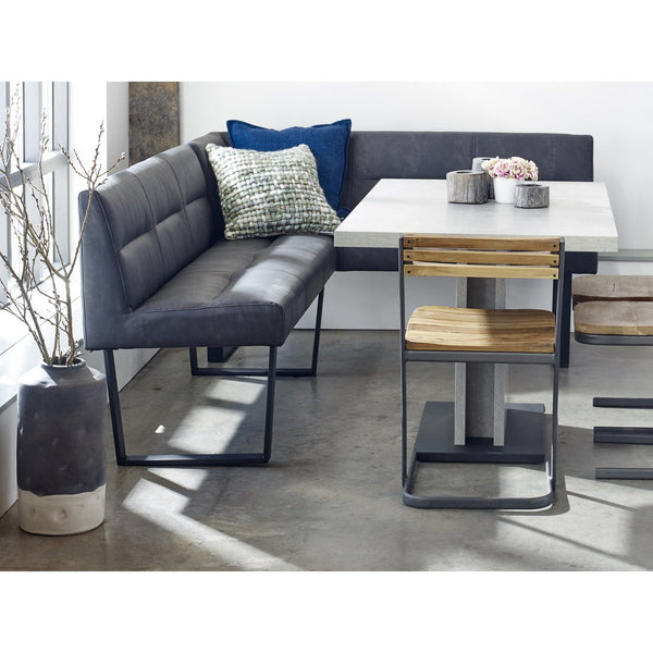 English Elm Hanlon Upholstered Corner Bench High Density Foam Seating for Modern Dining Nooks B2769S00012