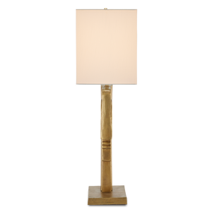 Thebes Antique Brass Table Lamp - Art Deco Inspired Design by Ian Thornton for Elegant Interiors
