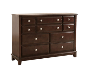 English Elm Ashford Cappuccino Dresser G9800-D – 6-Drawer Wood Veneer Storage Chest, 65" Wide, Stylish Organizer B078108513