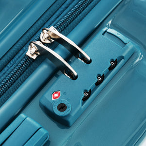 English Elm Luggage 3 Piece Hardshell Set Abs Pc Spinner Wheels Usb Port Carry on Travel N726P264892C