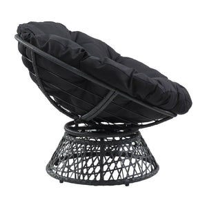 OSP Home Furnishings Papasan Chair Black