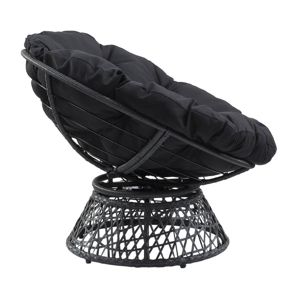 OSP Home Furnishings Papasan Chair Black
