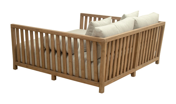 Zuo Modern Teras Daybed - Stylish Modern Design With Olefin Fabric And Acacia Wood For Indoor & Outdoor Comfort Gray 100% Olefin,Acacia Wood 704099-zuo-modern