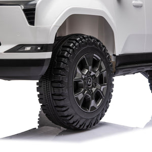 English Elm Lexus Gx550 Two Seat Kids Ride on with 24v Power Remote Control and Suspension White W1578P416227
