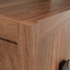 English Elm Hutch, Rustic Brown Finish Storage Solution With Display Shelves For Office, Dining, And Kitchen Spaces B356P367856