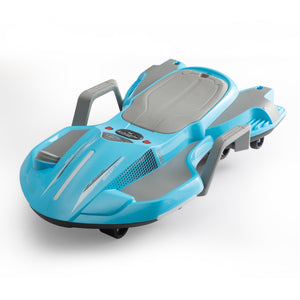 English Elm Electric Manta Ray Kids Ride on Racing Car with Built in Lights Music and Stable Wheels Blue W2181P202380
