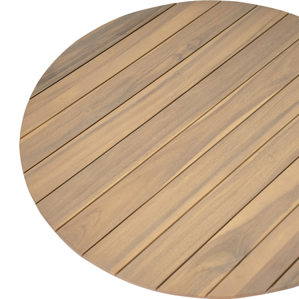 English Elm Christopher Knight Home® - Verona Round Acacia Outdoor Coffee Table — Handcrafted Natural Finish, Weather‑Resistant, 35" Diameter N775P309258A