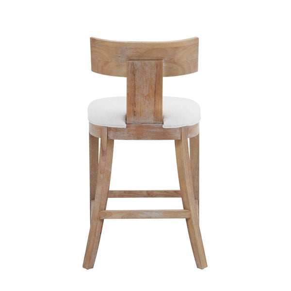 English Elm 27" Armless Counter Stools Set of 2 Padded Rubberwood Kitchen Island Seating N780P403744F