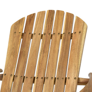 English Elm Christopher Knight Home® - Malibu Handcrafted Adirondack Chair - Durable Acacia Wood, Rustic Style, Foldable For Easy Storage N770P241668M
