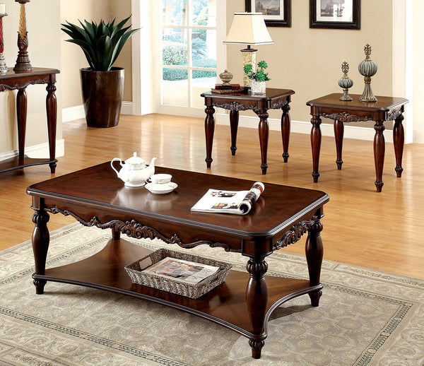 English Elm Traditional Elegant Sofa Table with Turned Legs and Carved Details, Open Shelf Storage, 48x16x27 Inch Cherry 51 L x 29 W x 12 H B011P356772