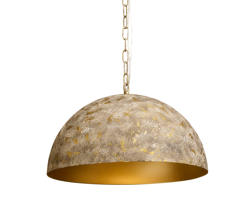 Sunpan Tara Pendant Light - Striking Modern Dome Design with Antique Gold Finish, Perfect for Stylish Decor